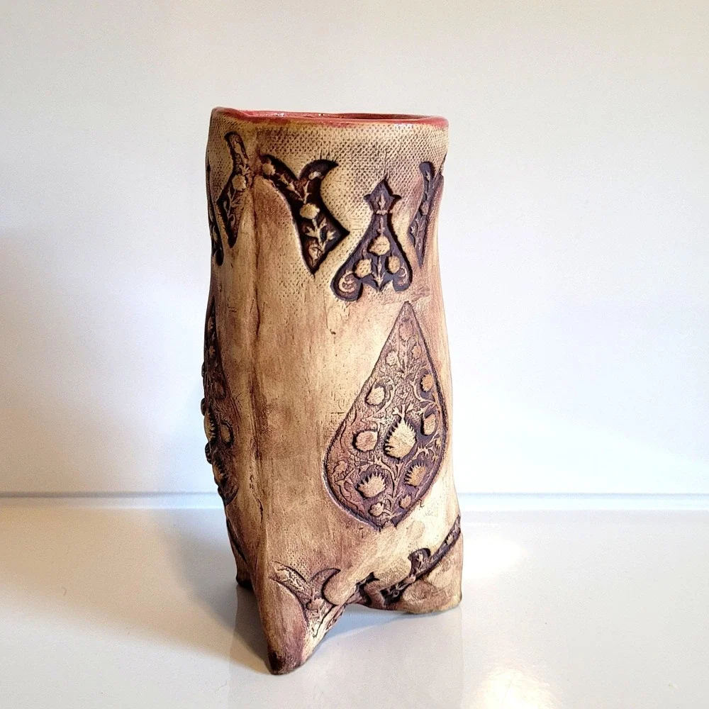 Handmade Art Pottery Vase 8